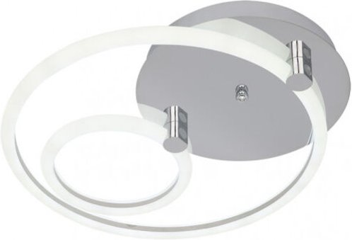 Deckenleuchte 37w 3000k, 4000k, 6500k chrom alya 9x44x40cm 4995 lm dimmbar, speicher und fernbedienung c..