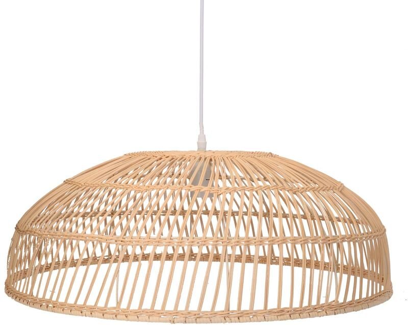 Thumbnail - Kronleuchter aus natürlichem Rattan mit Befestigung ø60,5h21,5 cm