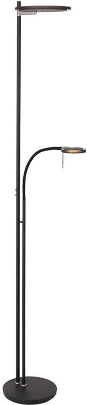 Steinhauer - stehlampe - Turound - schwarz - glas metall -