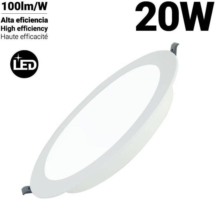 Runder LED-Einbaustrahler - 20W - Ausschnitt Ø190mm