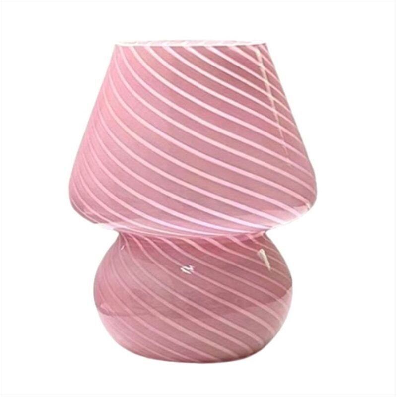 LED-Tischleuchte aus Glas in Pilzform, ideal für Schlafzimmer, Kinderzimmer oder als Nachttischlampe