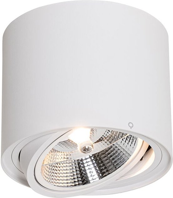 Smarter Deckenstrahler weiß dreh- und schwenkbar inkl. Wifi GU10 111mm - Rondoo Up