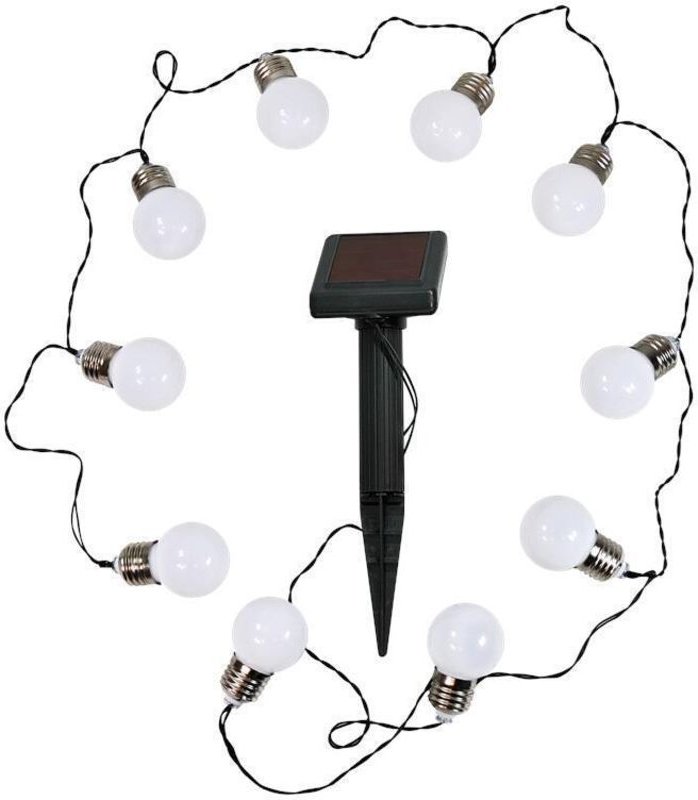 Solar-LED-Gartengirlande mit Milchkugeln Goldlux 309280