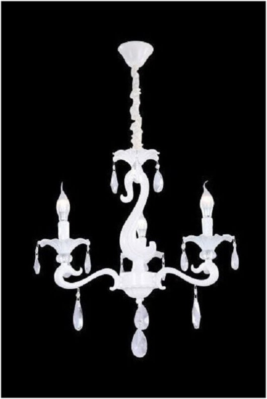 Trade Shop - classic company lampadario 3 bracci E14 vetro cristallallallallalla gocce pendenti A15-3 -