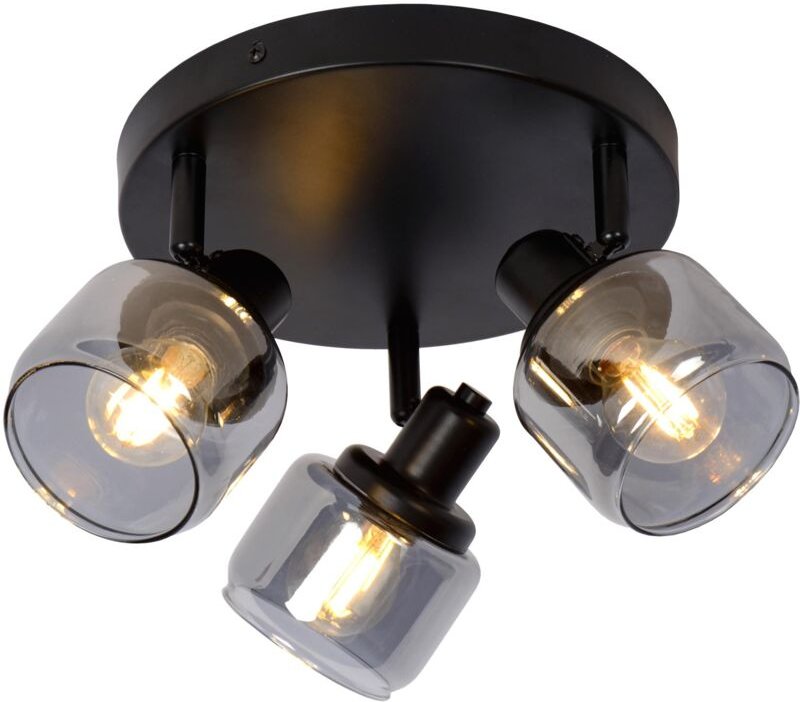 Bjorn - Deckenstrahler - ø 38 cm - 3xE14 - Schwarz - Lucide