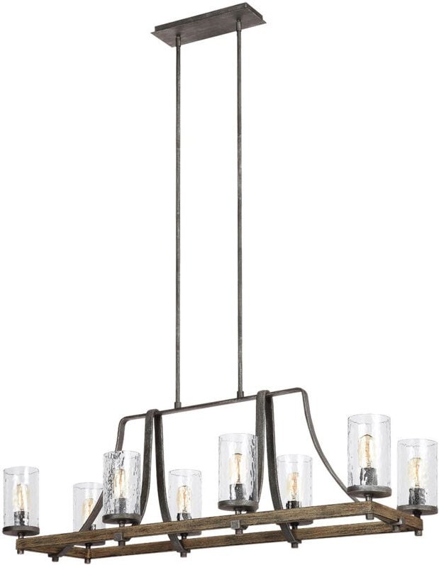 Elstead - Angelo Feiss 8 Light Isle Chandelier Verwitterte Eiche