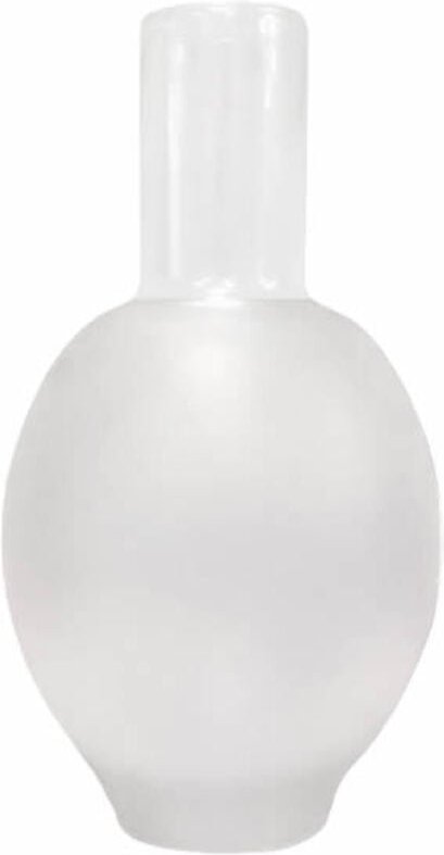 Ltde - matte Glaslampenschirm botero 21x11cm mit einer Öffnung von 5,5cm