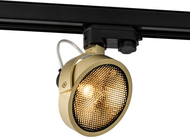 Schienenstrahler Gold für 3-Phasenschiene GU10 111mm - 3-Phasen Master Honey