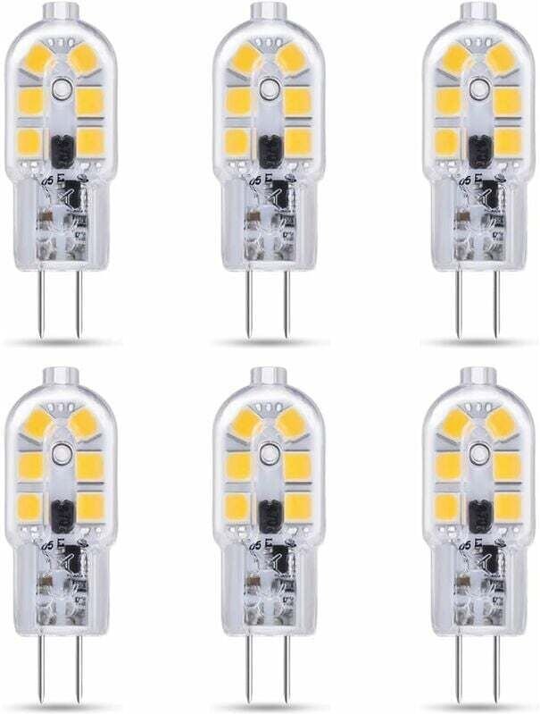 Lablanc - 6er-Set G4 led 2 w 12 v ac/dc Kaltweiß 6000 k für Dunstabzugshaube, 200 lm, entspricht G4 10 w 20 w Halogenlam...