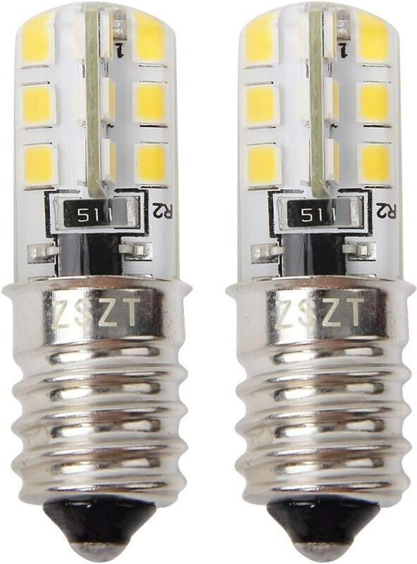 E14 2W LED-Kühlschranklampe (entspricht 10-25W Halogenlampe), warmweiß 3000K, 220-240V, wasserdicht – 2er-Pack