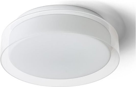 Rendl Light - Deckenleuchte venice led 30 Deckglas transparent/Opal/Chrom 230V led 12W IP44 3000K