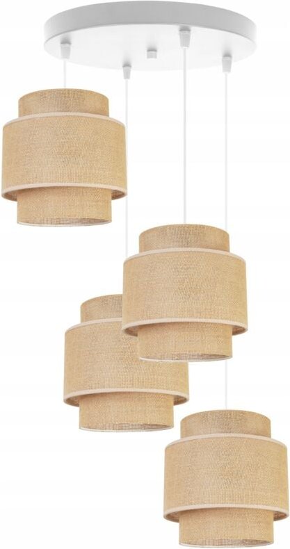 Hängelampe, Deckenleuchter, Lampenschirm, Boho Juta