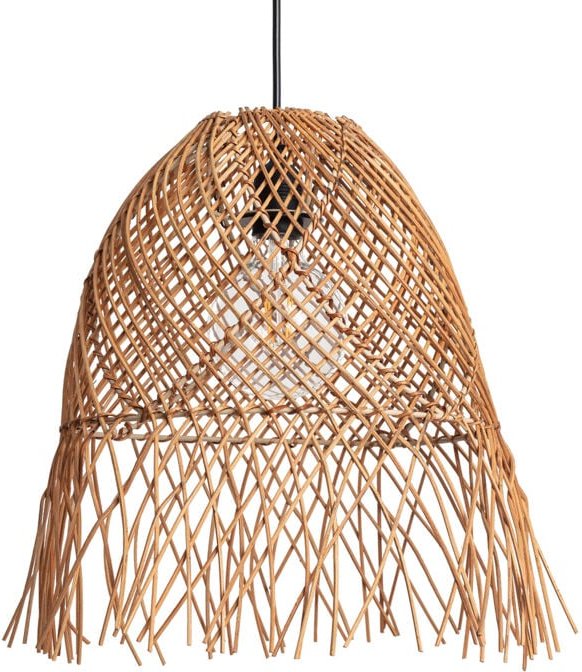 Thumbnail - Pendelleuchte Rattan Außen Toraja Iluzzia Schwarz - Außen