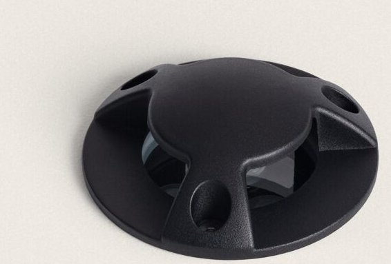 Efectoled - LED-Bodeneinbauleuchte Außen 3W Gimsha 3L Schwarz 3000K Warmweiß