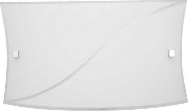 Thumbnail - Wandleuchte 1xE27, weißer Rahmen, Glas, weiße Platte