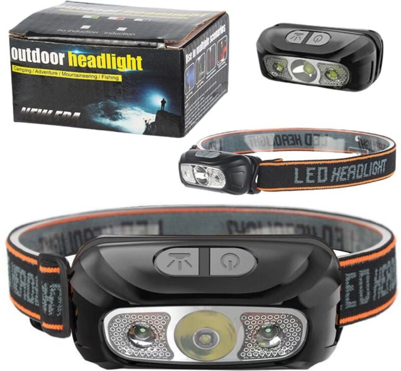 LED Headlamp, Waterproof, 6 Lighting Modes