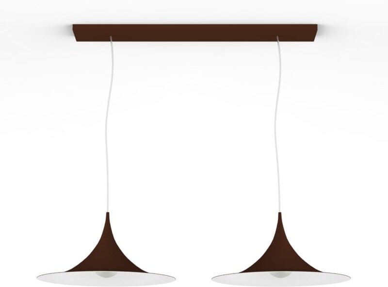 Louie sospensione binario bicolore opaco