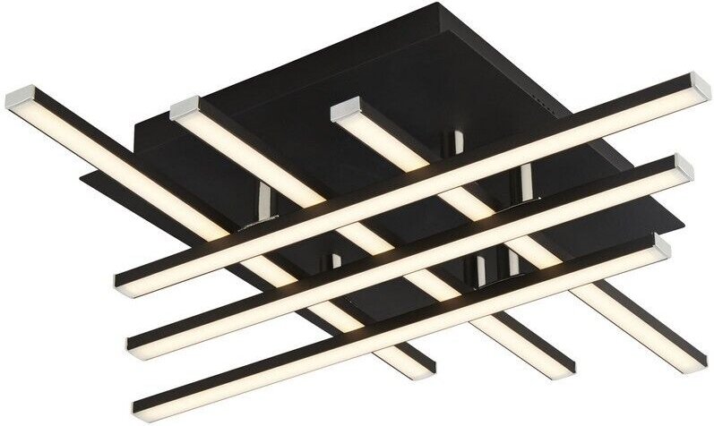 Thumbnail - Searchlight - Deckenlampe Deckenleuchte led Wohnzimmerlampe schwarz weiß dimmbar l 45,5 cm