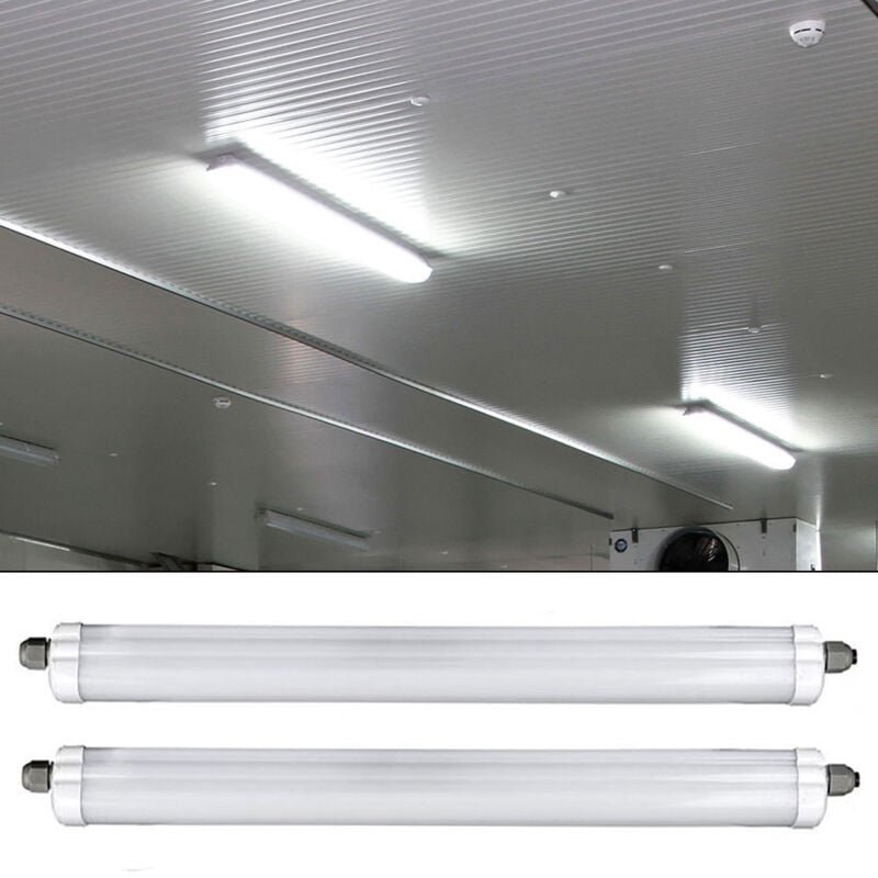 Led Wannenleuchte Hallenlampe Garagenleuchte Feuchtraumleuchte Deckenlampe, strahlwassergeschützt, 48W 5760lm 6500K kalt...