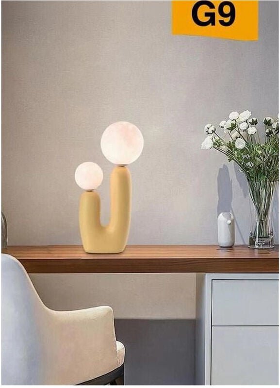 Trade Shop Traesio - Trade Shop - lampada led by tavolo lume alien attacco 2XG9 max 60W IP20 variationen D14 - Gelb