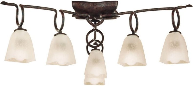 Inspired Oberture Deckenleuchte 6-flammig E14, Braun/Schwarzoxid