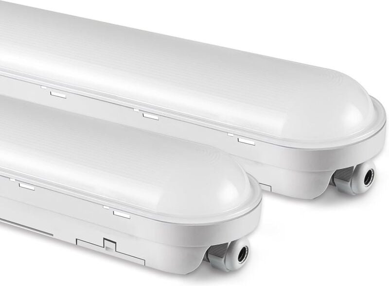 2Stück,Feuchtraumleuchte led 120CM, 36W 4500LM led Lampe Röhre, Verknüpfbar Werkstattlampe IP65 Wasserfest led Leuchtsto...