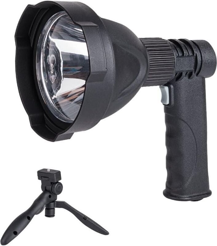 Wiederaufladbare Jagdlampe, 12 w, 1200 lm, Taschenlampe, wiederaufladbar, Hand-Jagdscheinwerfer, Suchscheinwerfer, LED-T...