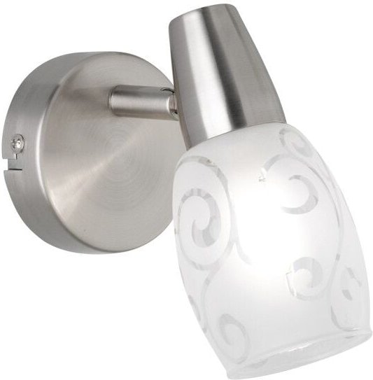 Iperbriko - Colmar Nickel Spot Led Satiniertes Glas L8 cm Trio Beleuchtung