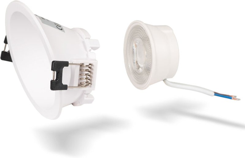 Kit Aro Downlight rund asymmetrisch Ø85mm + LED-Modul MR16 5W