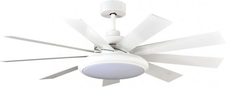 Ventilator dc pireo 36w white 9 Flügel weiß/buche 6 vel 3000k, 4500k, 6000k 3800lm 132d w/remote, memory & timer