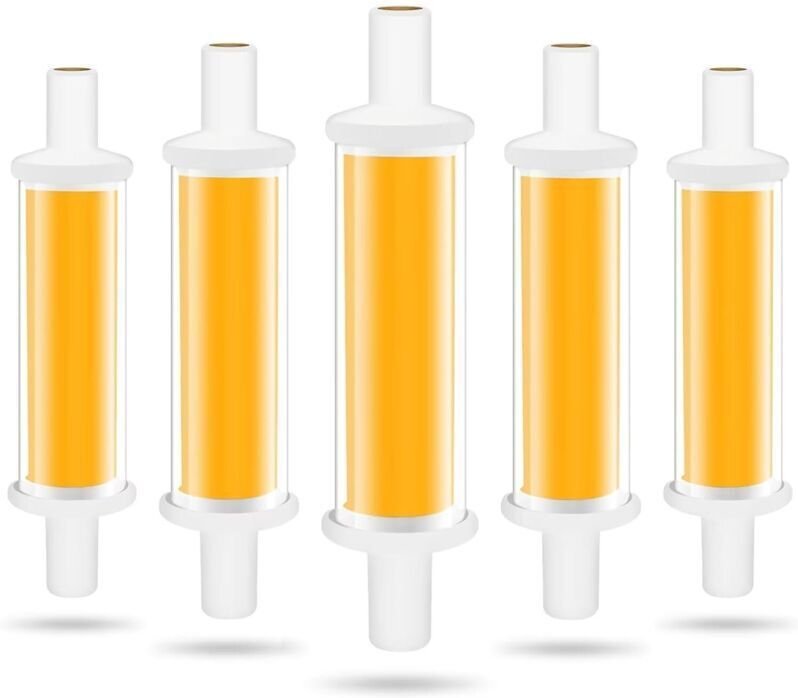 R7S 78-mm-LED-Lampe, 4,2 W (entspricht einer 50-W-Halogenlampe), warmweißes Licht (3000 K, 600 lm), COB-LED-Röhre R7