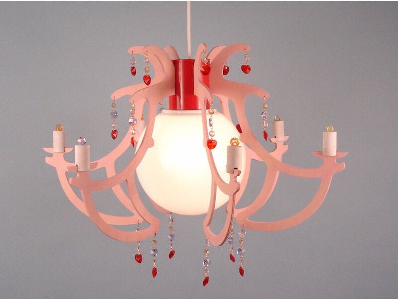 Niermann - Romantische led Kinderzimmerleuchte als Kronleuchter Lüster Pendelleuchte