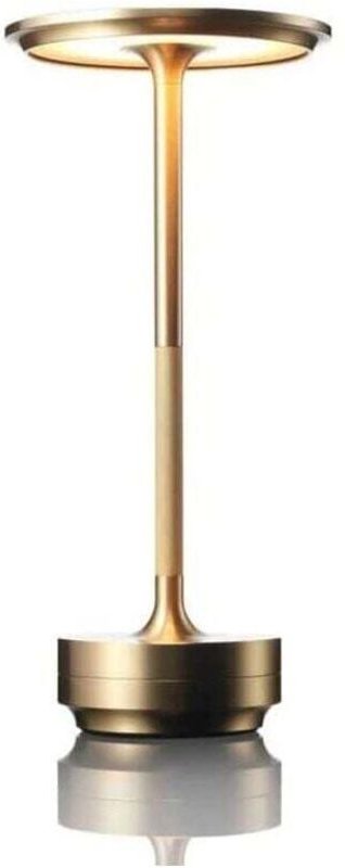 Arbeitsleuchte, kabellose Tischleuchte aus Metall in I-Form mit Berührungssensor, wiederaufladbare Schreibtischlampe mit...