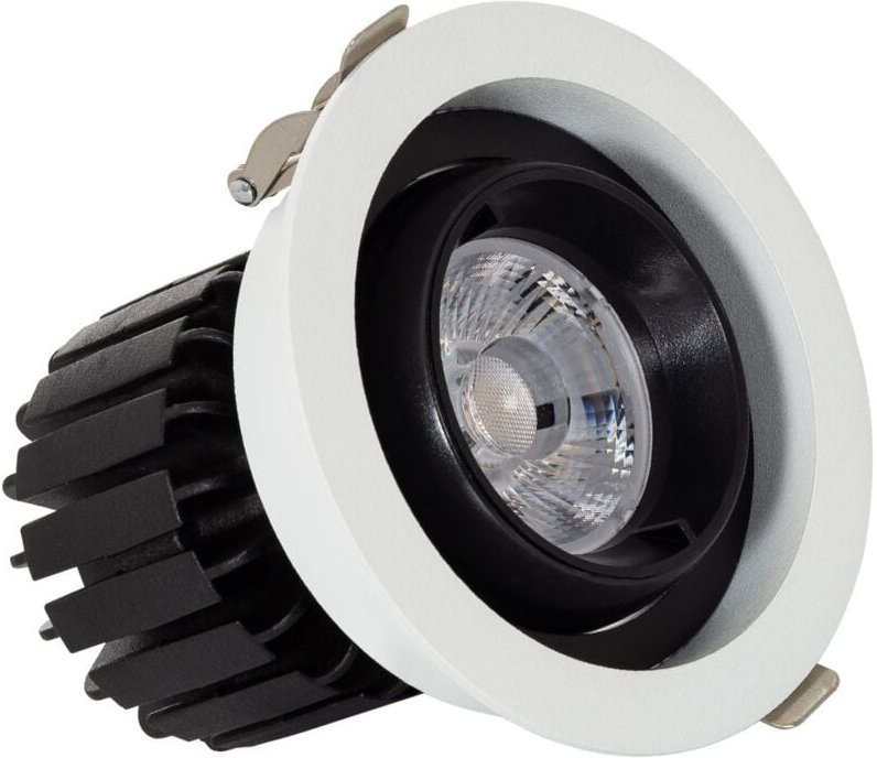Efectoled - led Downlight Einbaustrahler 12W cob Schwenkbar 360º Rund Schnitt ø 100 mm CRI90 Expert Color Anti-Flicker N...