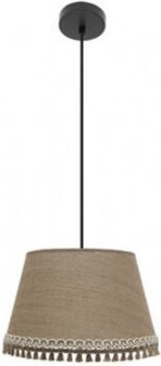 Fabrilamp - Ada Pendelleuchte 1xe27 schwarz/sand regx40x40 cm