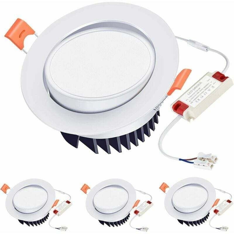 Thumbnail - Aiperq - led Einbaustrahler 12W Warmweiß 3000K Einbaubeleuchtung 40° Einstellbar led Deckenleuchte Einbaustrahler für Kü...