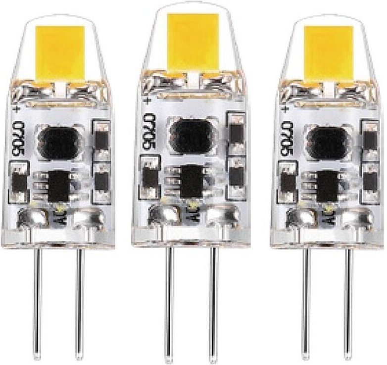 Thumbnail - LED's light LED SMD Leuchtmittel - Kapsel G4, 1W, 2700K, Klar, 330°, dimmbar - 3er Pack - 95 lm