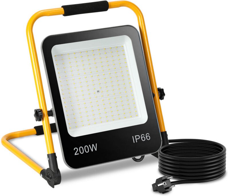 Thumbnail - SWANEW LED Baustrahler Fluter stativ 6000K Austellenlampe LED Fluter Floodlight IP66 200W