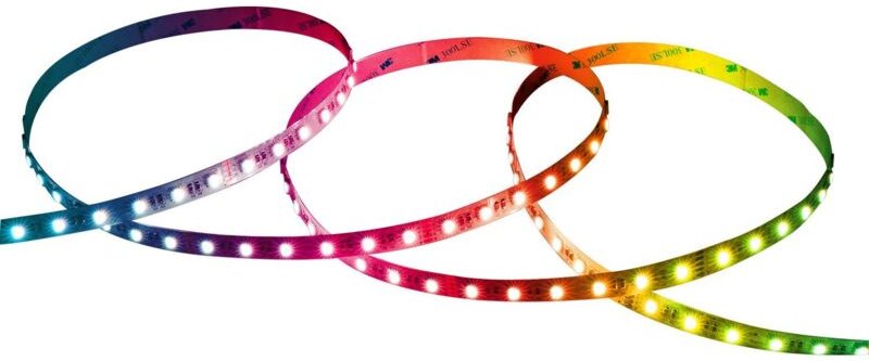 LED-Streifen 24V RGBW SMD 60LED/m 5m 10W/m Breite 12mm Schnitt 10cm IP20 RGBW