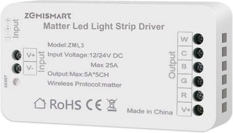 Matter RGBCW Bixb WiFi LED-Streifen-Controller // für Zuhause // Unterstützt Steuerung