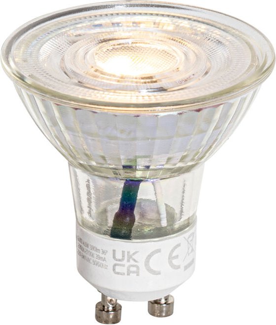 Luedd - GU10 50mm 3-Stufen-Dimmbar in Kelvin LED-Lampe Klar 4,5W 380 lm 2000-2700K