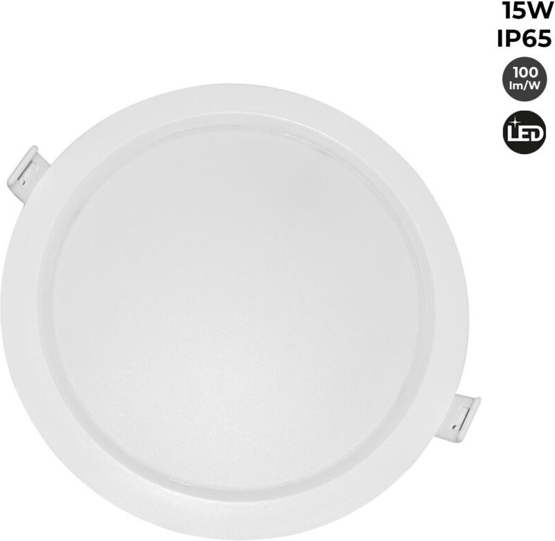 Wasserdichtes LED-Downlight zum Einbauen - IP65 - 15W - ø