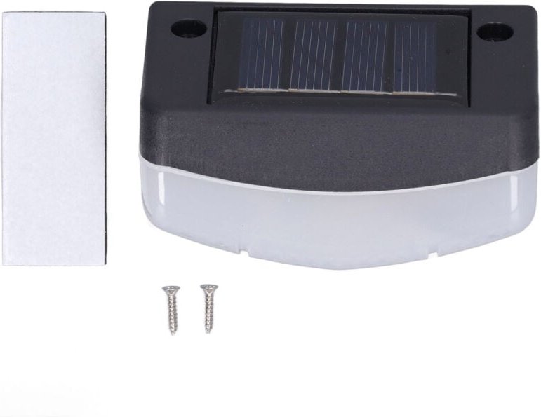 Solar-Terrassenleuchten, Solar-LED-Stufenleuchten, Stegleuchten, wasserdichte LED-Bodenleuchten für Außentreppen, warmwe...