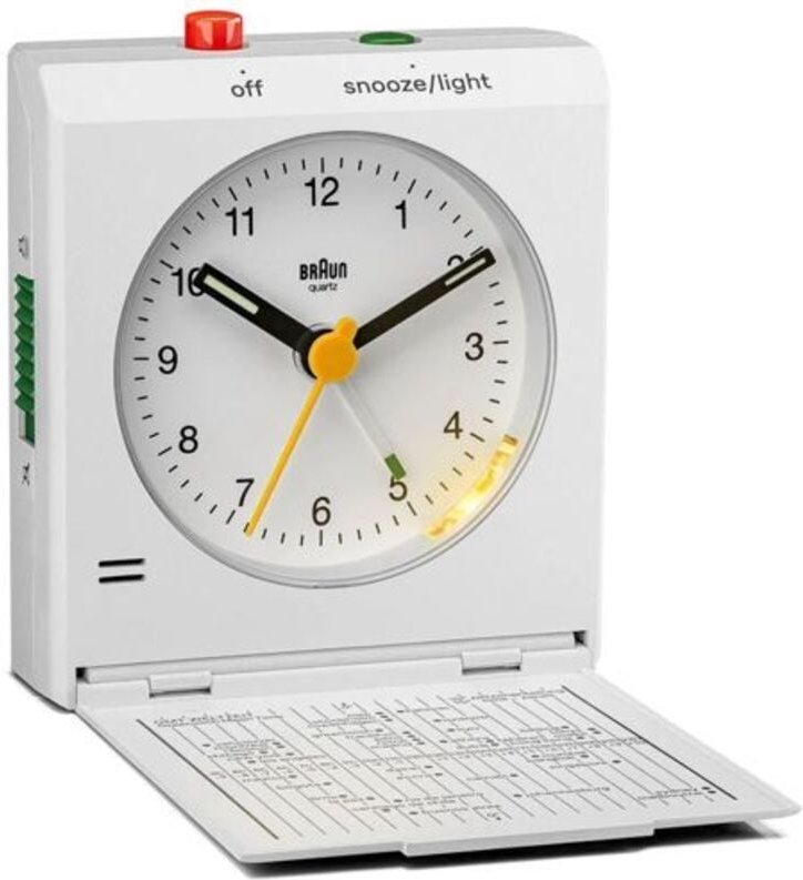 Braun BC 05 W Quarz-Klappwecker weiß