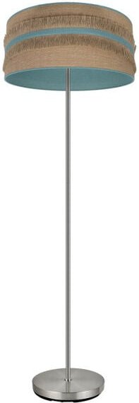 Fabrilamp - Boden Wohnzimmer Natalia 1xe27 Niquel/sac-türkis 164x40x40 Cm