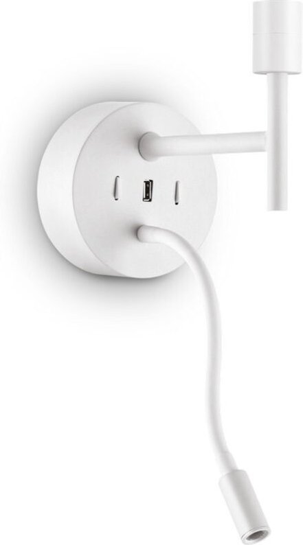 Ideal Lux - set up Wandleuchte + Leseleuchte Weiß ohne Schirm 3000K