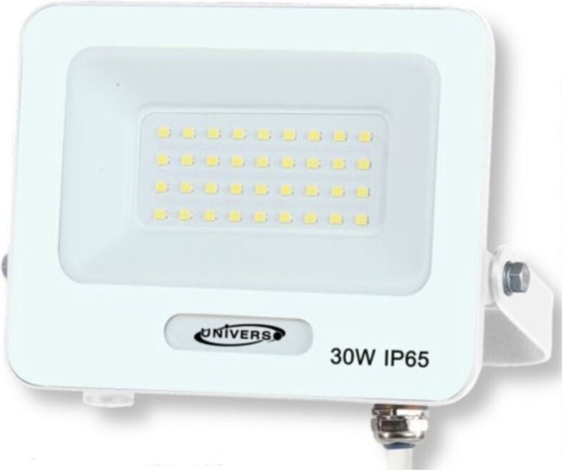 Trade Shop - Leichte Flutlichtprojektor-LED-Flutlicht 30W Slim IP65-Licht 3000K 4000K 6500K EK05-30W - Weiß