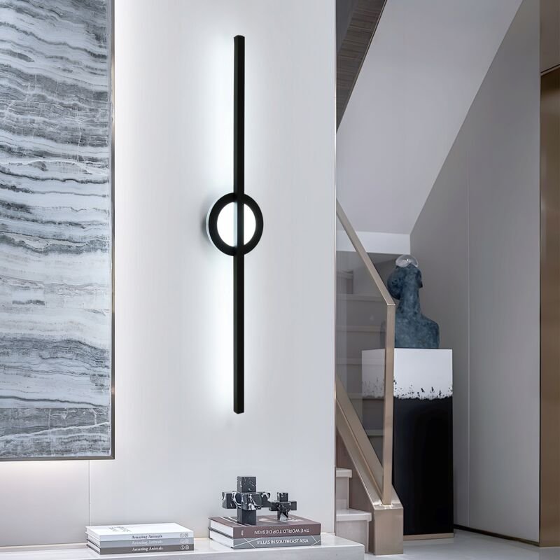 GOECO LED-Wandleuchte für den Innenbereich, 13 W, lange, moderne weiße Wandleuchte, 6500 K kaltweißes Licht, Aluminium-W...