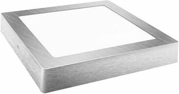 Thumbnail - Quadratisches LED-Downlight mit Oberfläche, mattsilber, 24 w, neutral