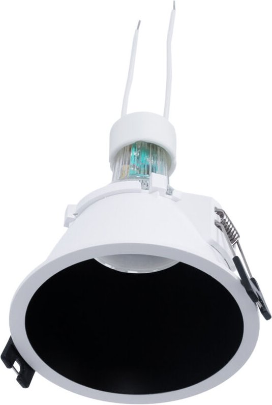 Einbaustrahler Set Ø93mm (schwarzweiß) + GU10 5,4W + Fassung